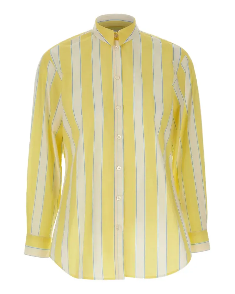 MC2 Saint Barth Brigitte striped cotton shirt - Gelb Gelb