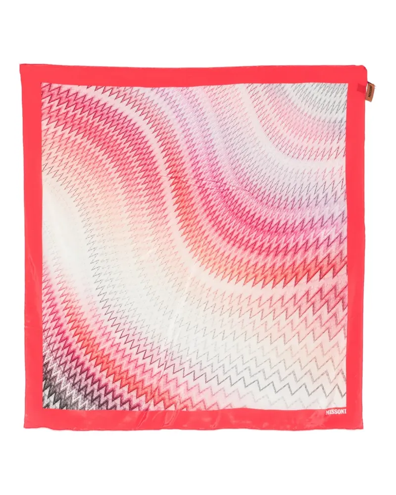 Missoni zigzag-print scarf - Rosa Rosa