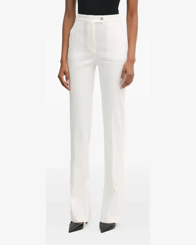 Pinko split-hem slim-fit trousers - Weiß Weiß