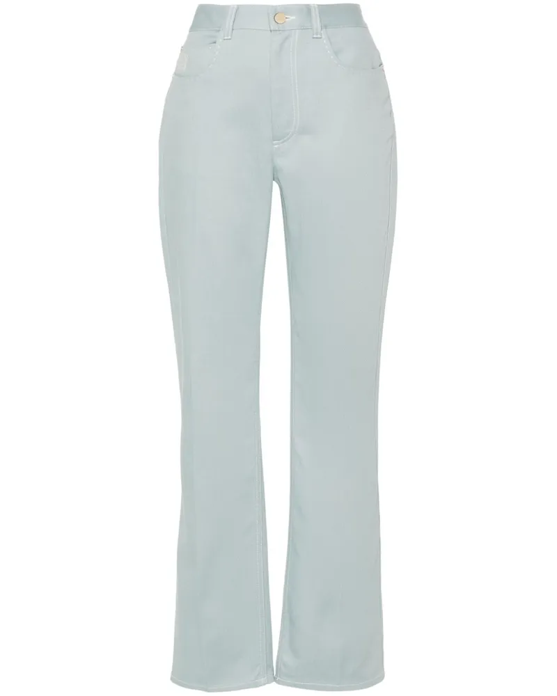 Fendi Straight-Leg-Jeans mit hohem Bund - Blau Blau