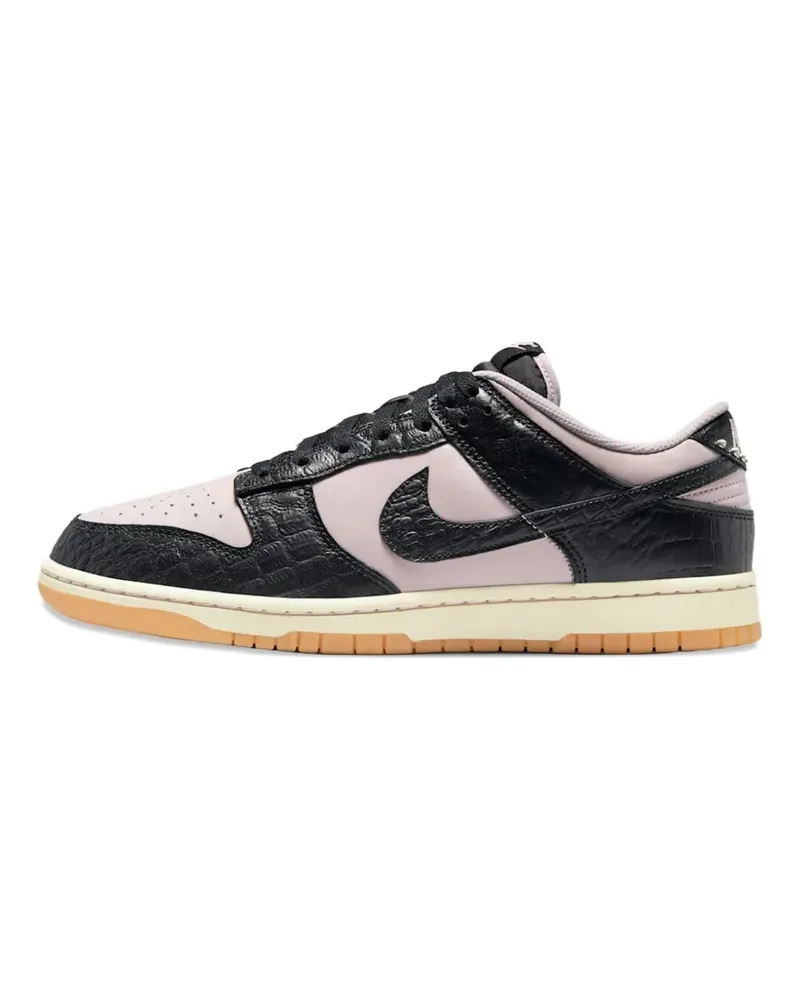Nike Dunk Low Retro Sneakers mit Kroko-Effekt - Schwarz Schwarz