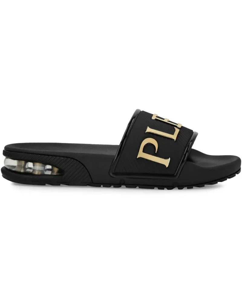 Philipp Plein Aero Pantoletten - Schwarz Schwarz