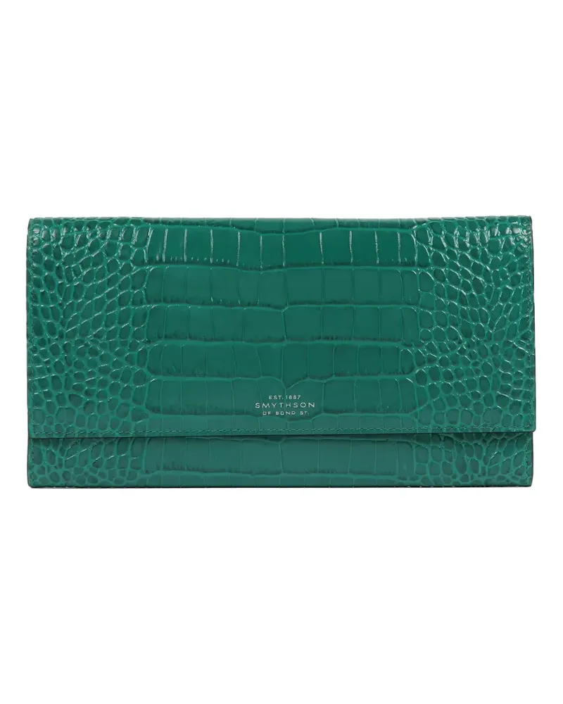 Smythson Marshall Reise-Portemonnaie - Grün Grün