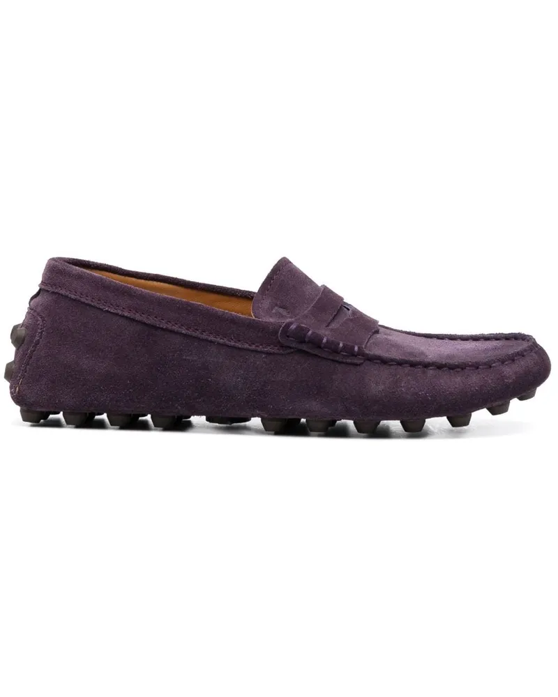 TOD'S Gommino Loafer aus Wildleder - Violett Violett
