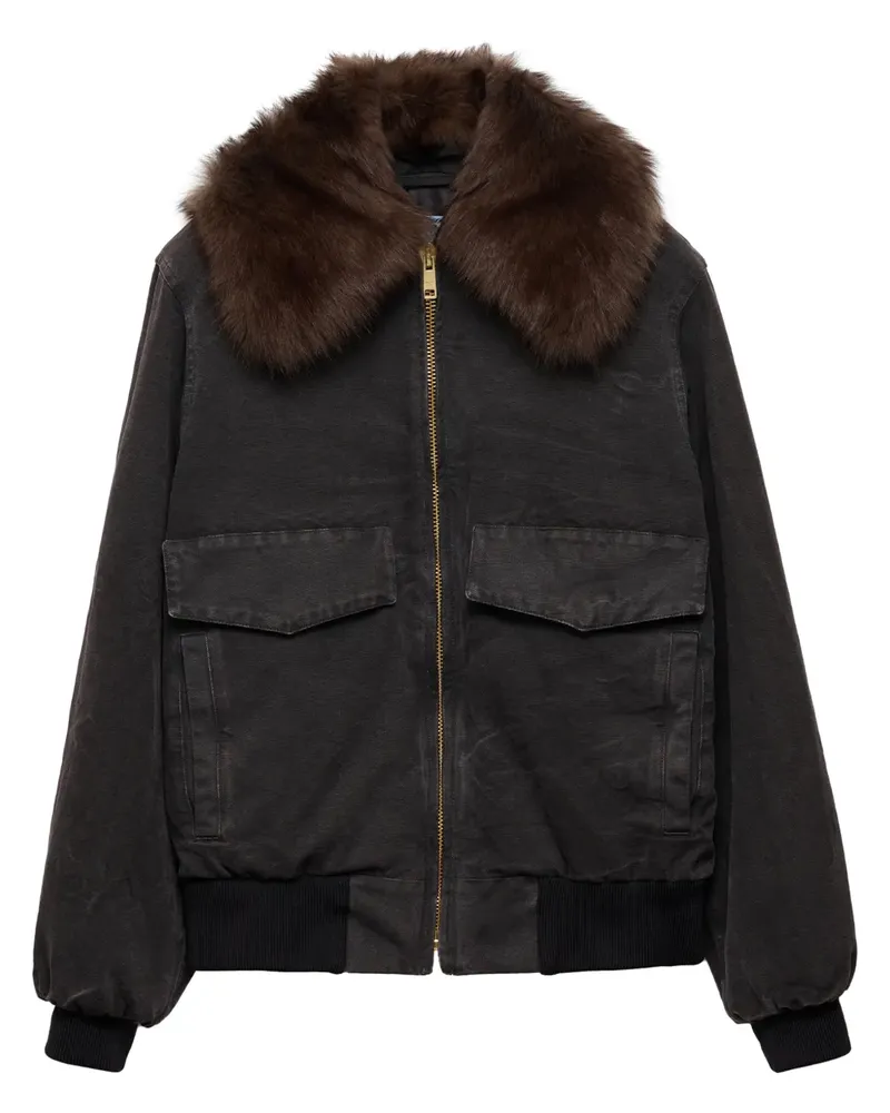 Prada Gefütterte Jacke - Schwarz Schwarz