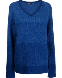 GOEN.J Gerippter Pullover Blau