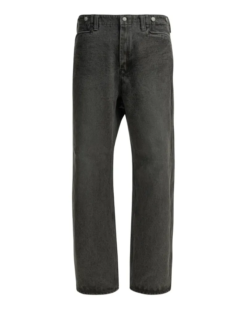 NEEDLES logo-patch jeans - Schwarz Schwarz
