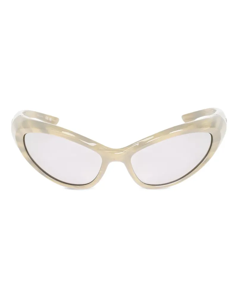 Balenciaga Sporty B Sonnenbrille - Nude Nude