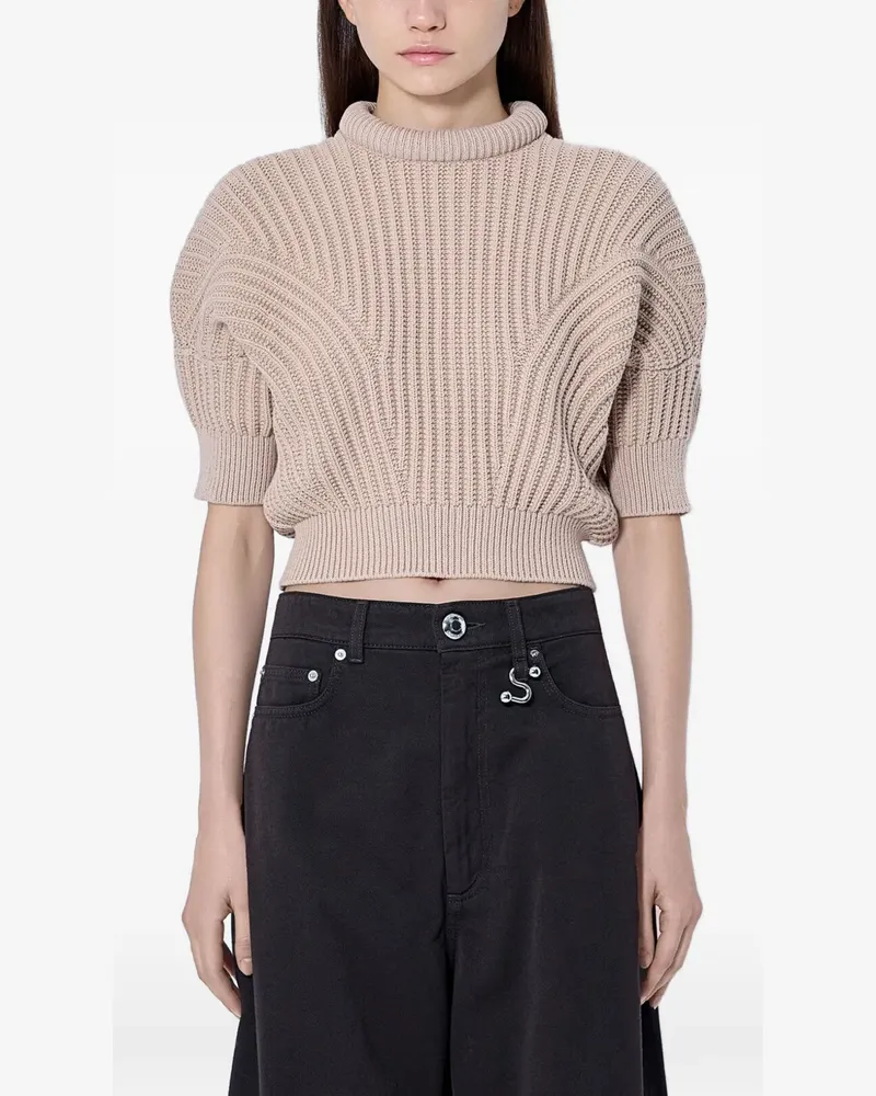 SPORTMAX Gerippter Pullunder - Nude Nude