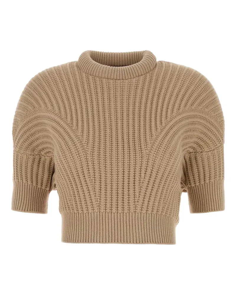 SPORTMAX Gerippter Pullunder - Nude Nude