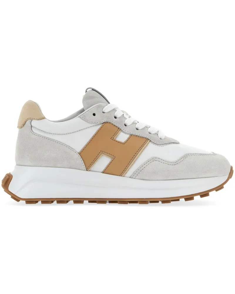 Hogan Sneakers mit Logo-Patch - Weiß Weiß