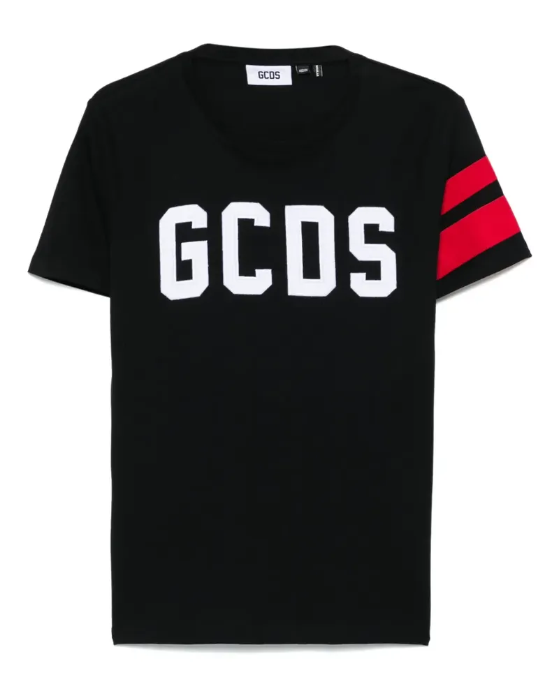 GCDS T-Shirt mit Logo - Schwarz Schwarz