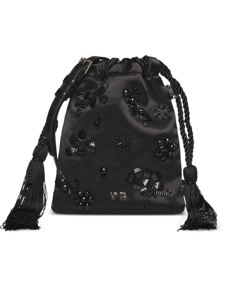 V°73 Mini Kayla Schultertasche - Schwarz Schwarz
