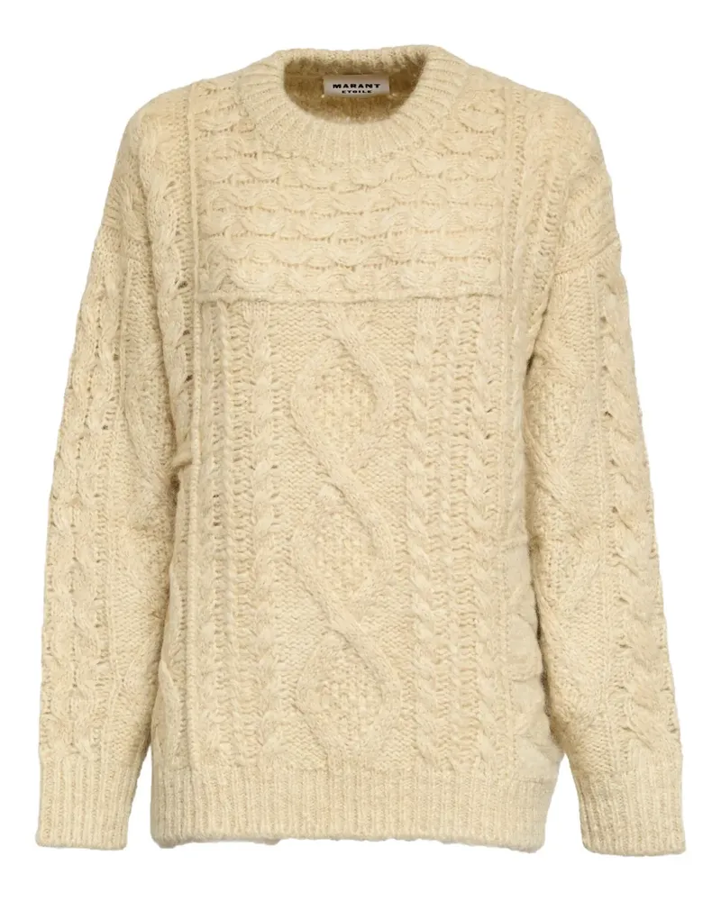 Isabel Marant Deotille cable-knit sweater - Nude Nude
