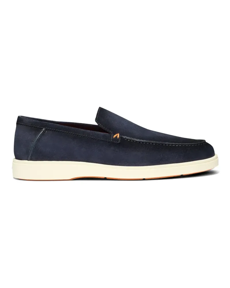 Santoni Detroit suede loafers - Blau Blau