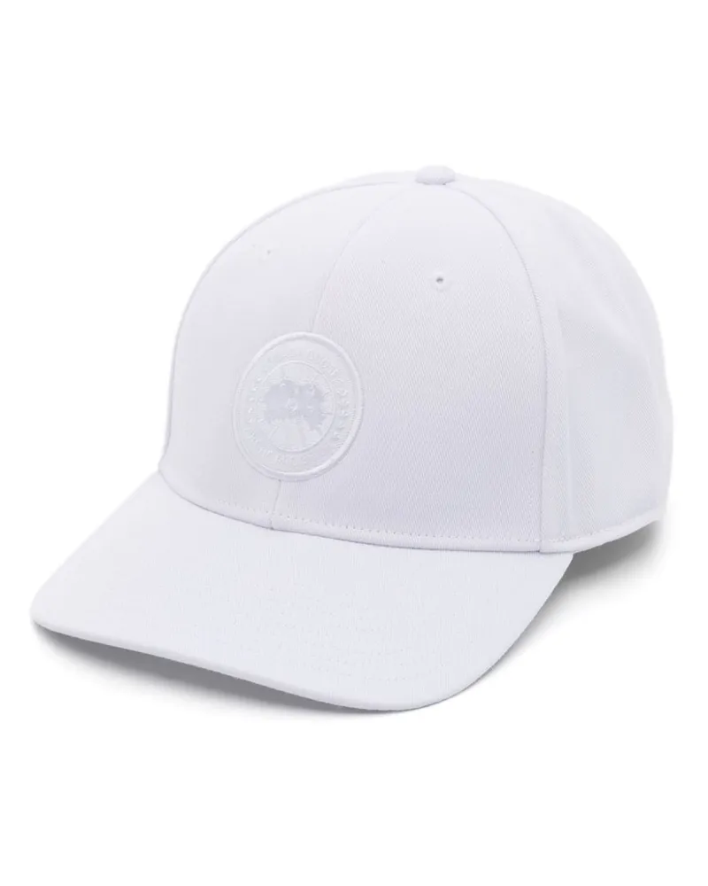 Canada Goose Baseballkappe mit Logo-Patch - Weiß Weiß