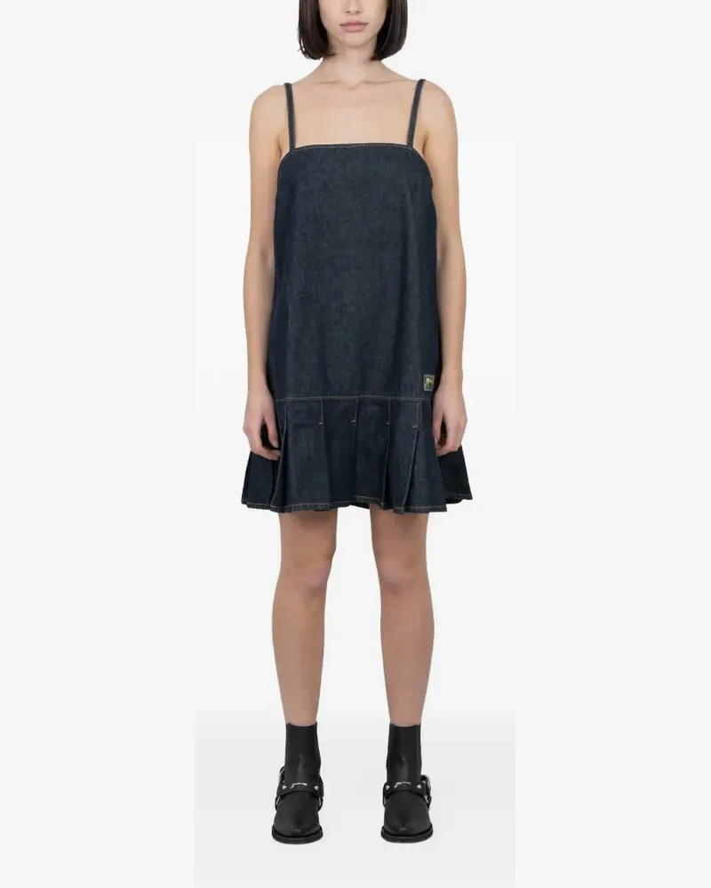 Ganni Klassisches Jeans-Minikleid - Blau Blau