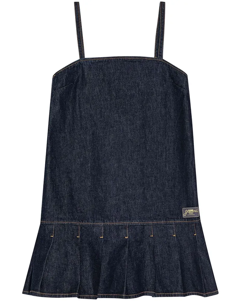 Ganni Klassisches Jeans-Minikleid - Blau Blau