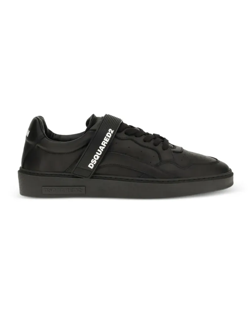 Dsquared2 touch-strap logo-print sneakers - Schwarz Schwarz