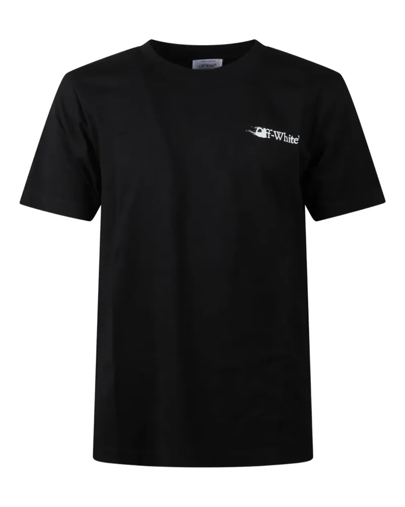 OFF-WHITE Ink Arrow T-Shirt mit Logo - Schwarz Schwarz