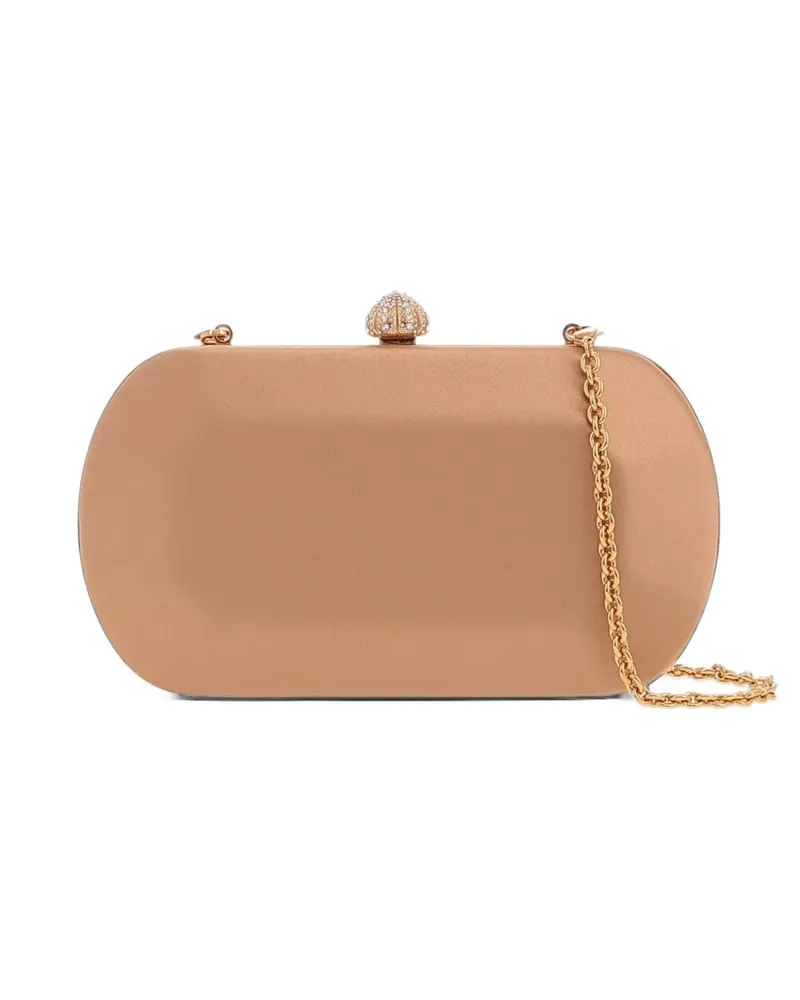 Tyler Ellis Nohara Clutch mit Kristallen - Nude Nude
