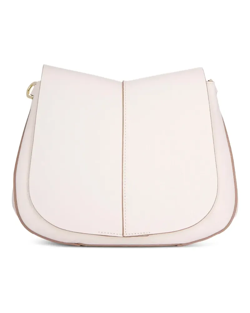 Gianni Chiarini Curved Schultertasche mit Einsätzen - Nude Nude