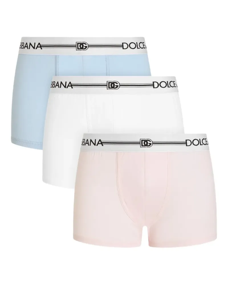 Dolce & Gabbana Boxershorts aus Baumwollstretch (3er-Set) - Blau Blau