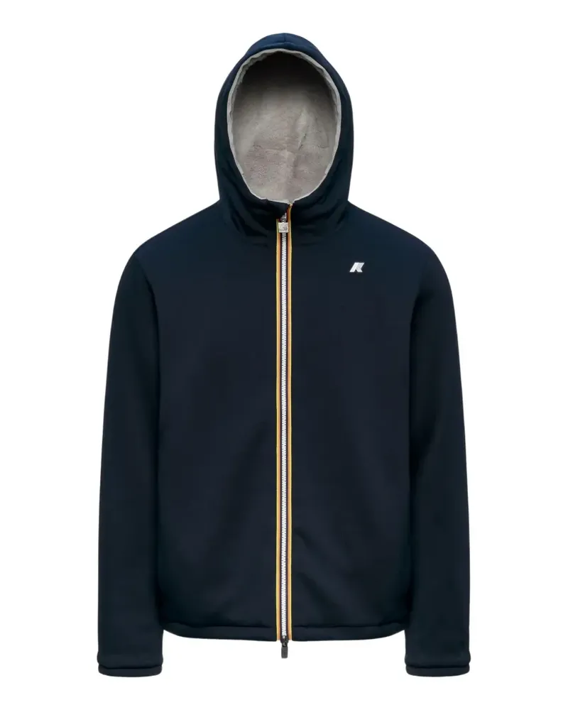 K-Way Wendbare Jack Spacer Kapuzenjacke - Blau Blau