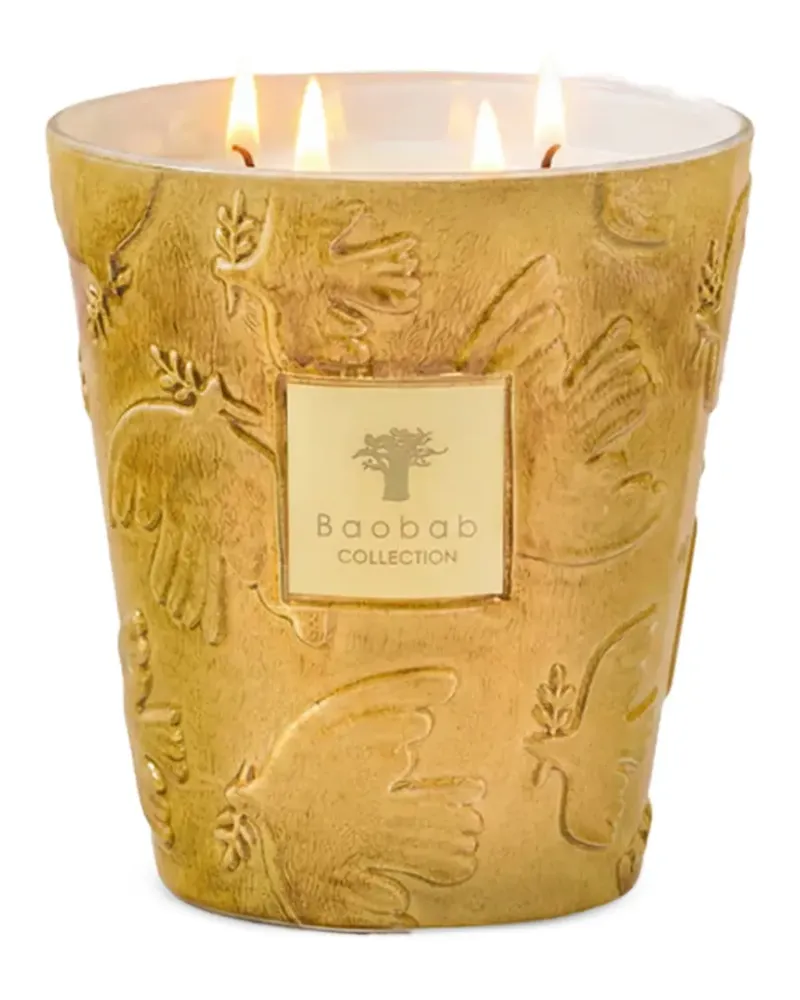 Baobab Collection Dove Duftkerze mit Prägung (16cm) - Gold Gold