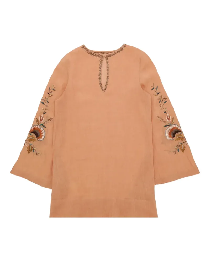 Fortela Georgie embroidered blouse - Orange Orange