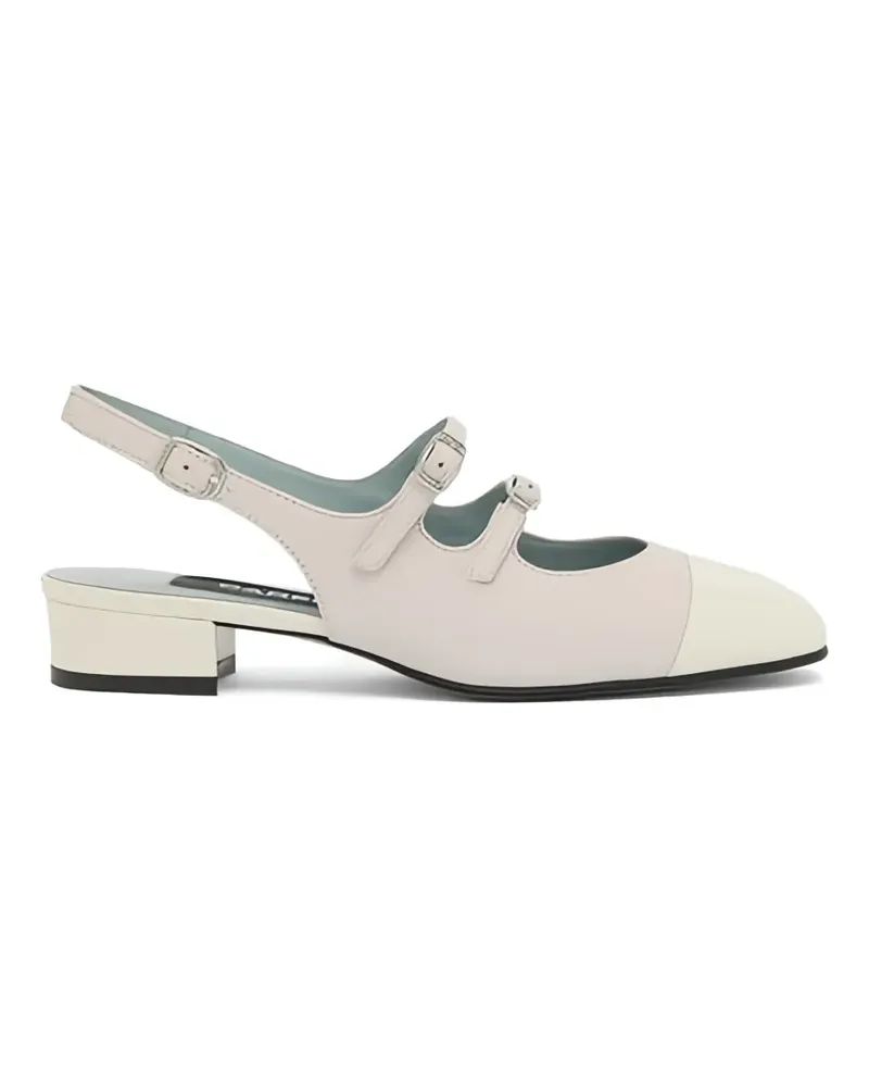 Carel buckled slingback pumps - Nude Nude