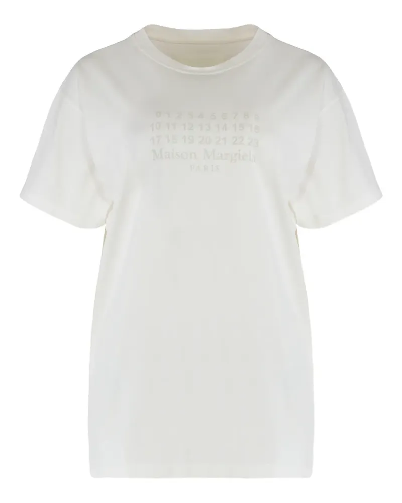 Maison Margiela Numeric T-Shirt aus Jersey - Nude Nude