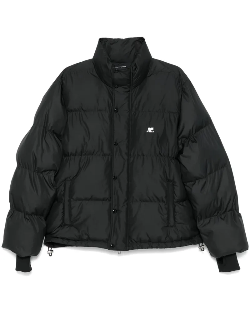 Courrèges Gesteppte Jacke - Schwarz Schwarz