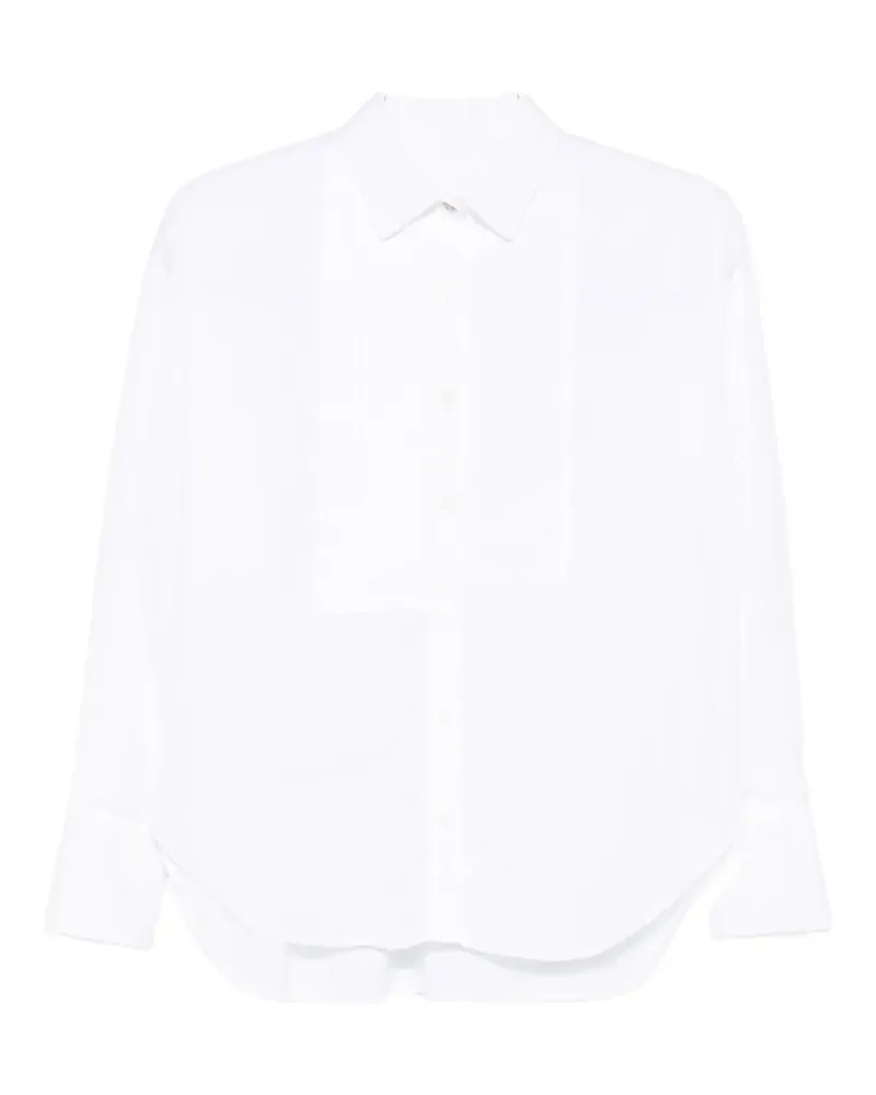 AURALEE pleated bib shirt - Weiß Weiß