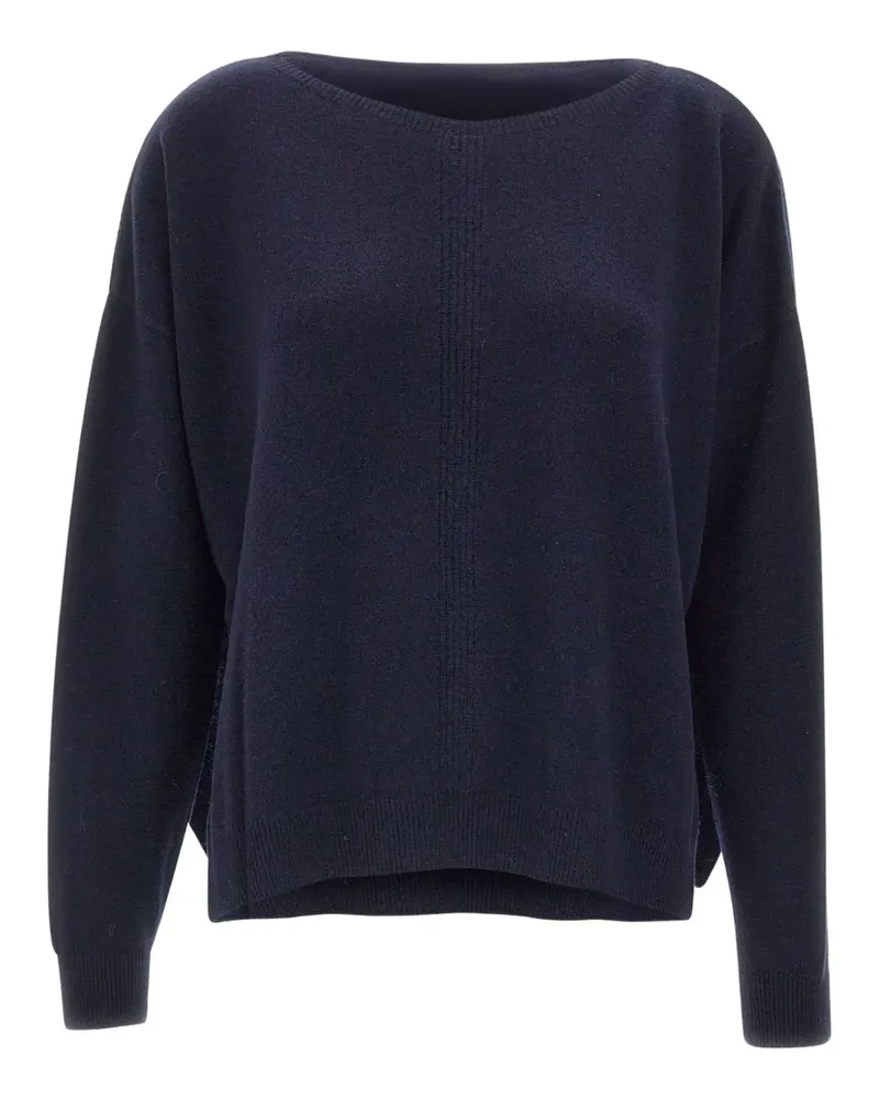 Kaos Pullover mit U-Boot-Ausschnitt - Blau Blau
