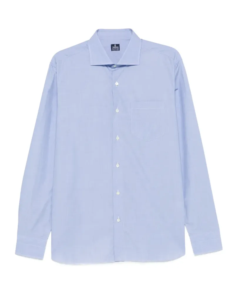 Truzzi chest-pocket spread-collar shirt - Blau Blau