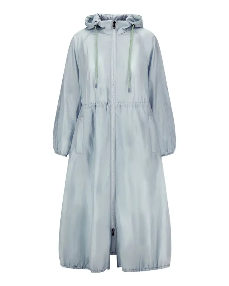 Herno Parka in Knitteroptik mit abnehmbarer Kapuze - Blau Blau