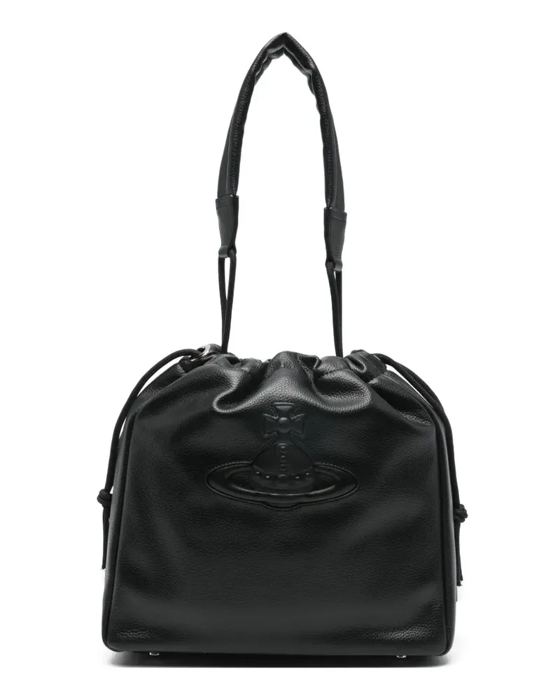 Vivienne Westwood Hilary orb-motif bucket bag - Schwarz Schwarz