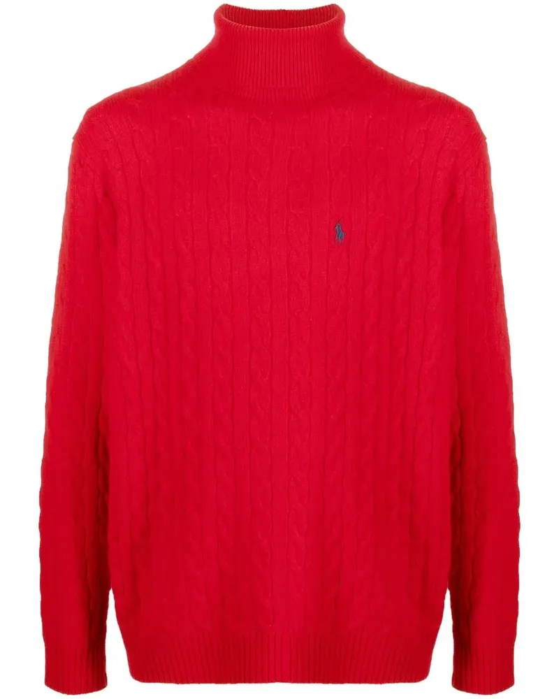Ralph Lauren Pullover mit Zopfmuster - Rot Rot