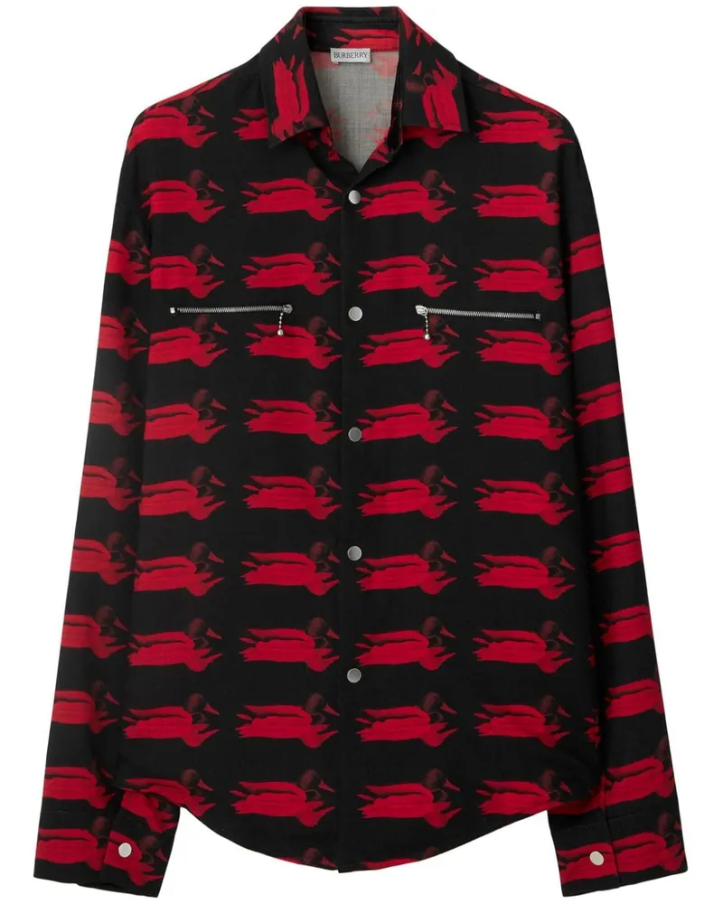 Burberry Hemd mit grafischem Print - Rot Rot