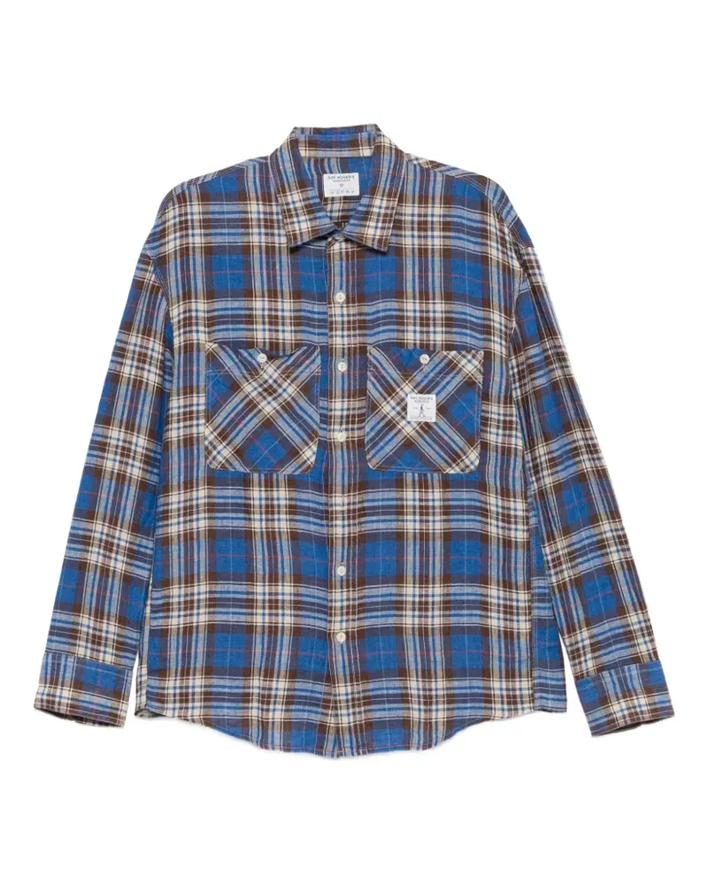 Roy Roger's check patch-pocket shirt - Blau Blau