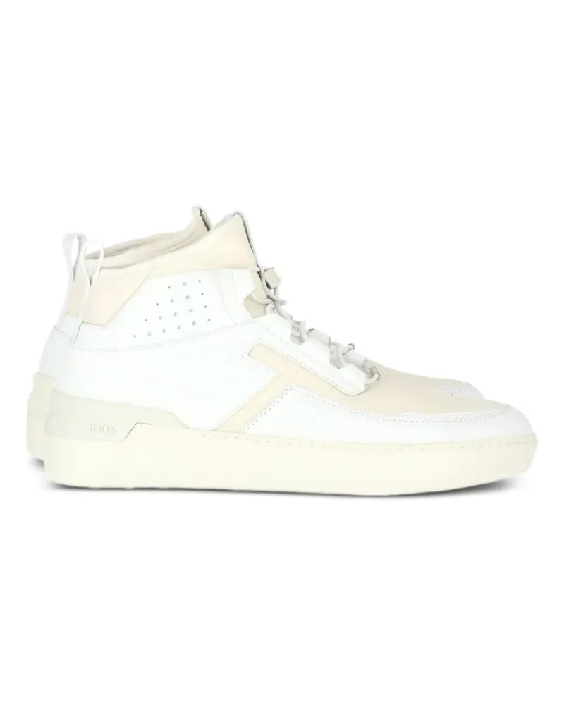 TOD'S High-Top-Sneakers mit Kontrasteinsätzen - Weiß Weiß