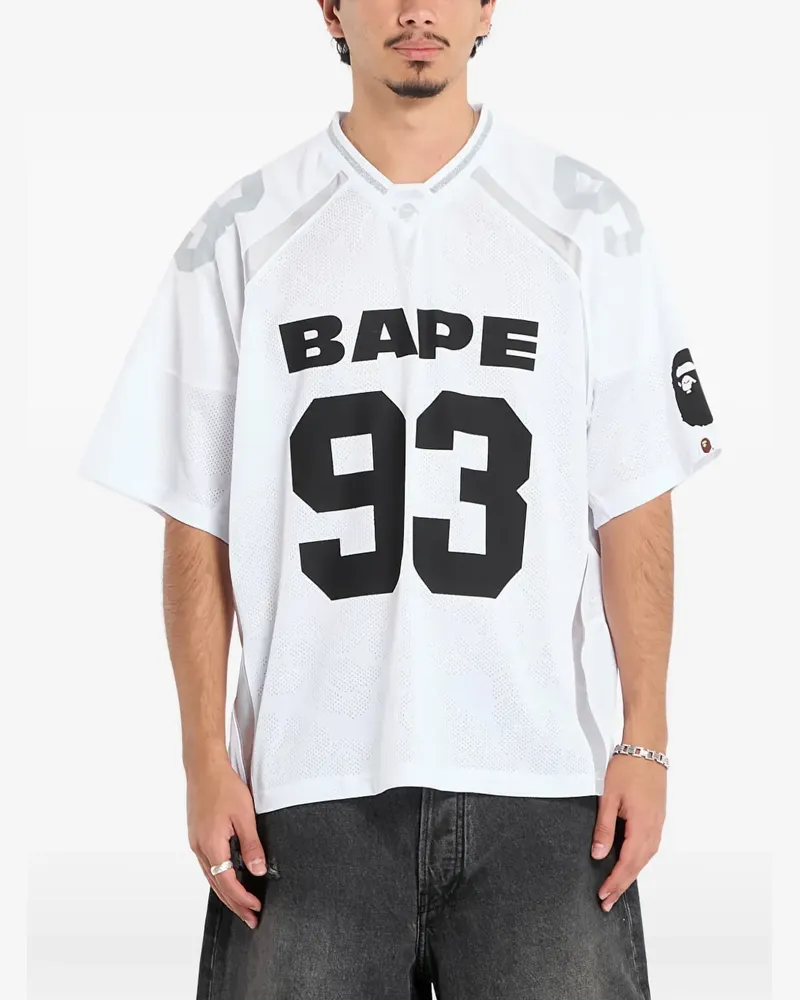BAPE logo-print relaxed-fit T-shirt - Weiß Weiß