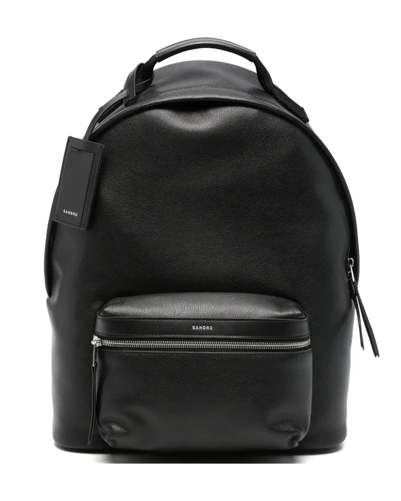 Sandro Rucksack mit Logo-Detail - Schwarz Schwarz