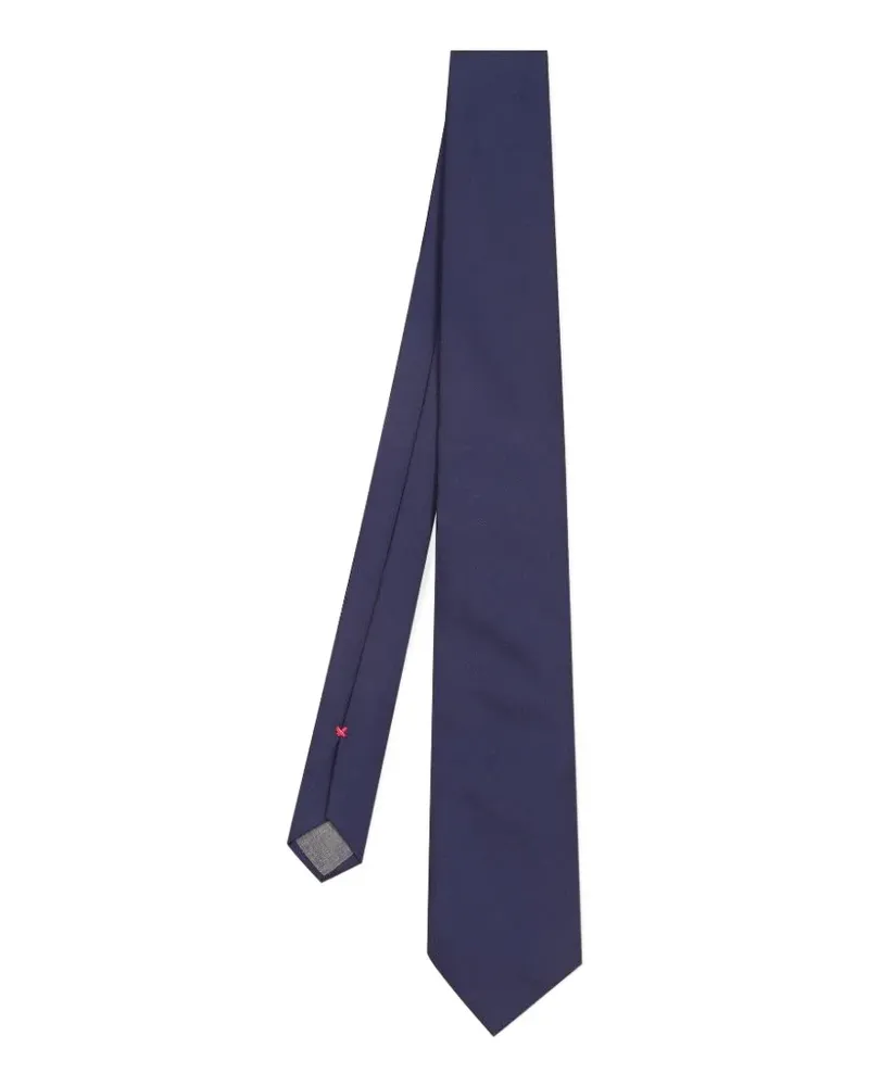 Brunello Cucinelli textured silk tie - Blau Blau