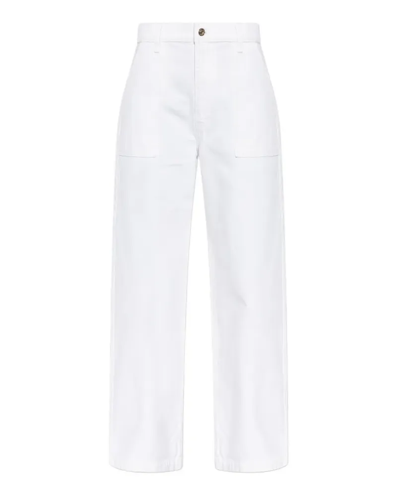 Frame Denim Jeans mit aufgesetzter Tasche - Weiß Weiß