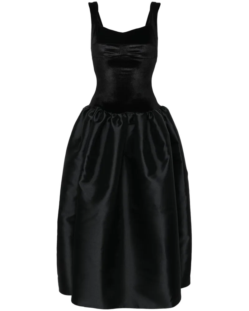 ATU Body Couture Ausgestelltes Abendkleid mit Corsage - Schwarz Schwarz