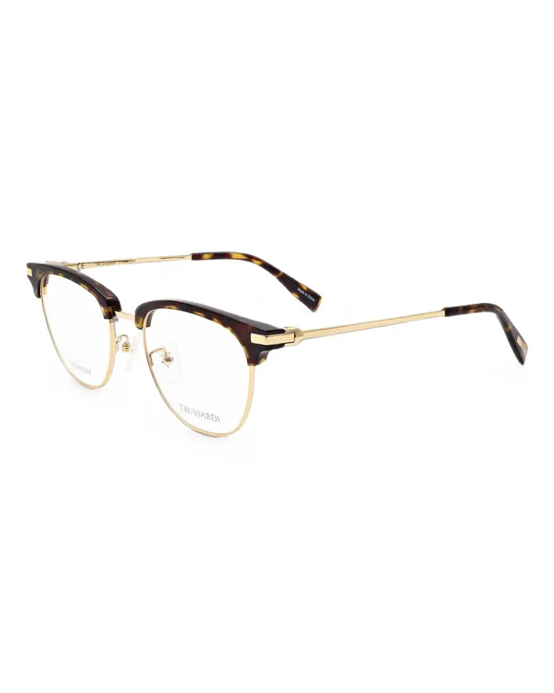 Trussardi Brille mit Cat-Eye-Gestell - Braun Braun