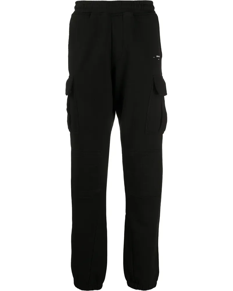 OFF-WHITE Jogginghose mit Logo-Print - Schwarz Schwarz