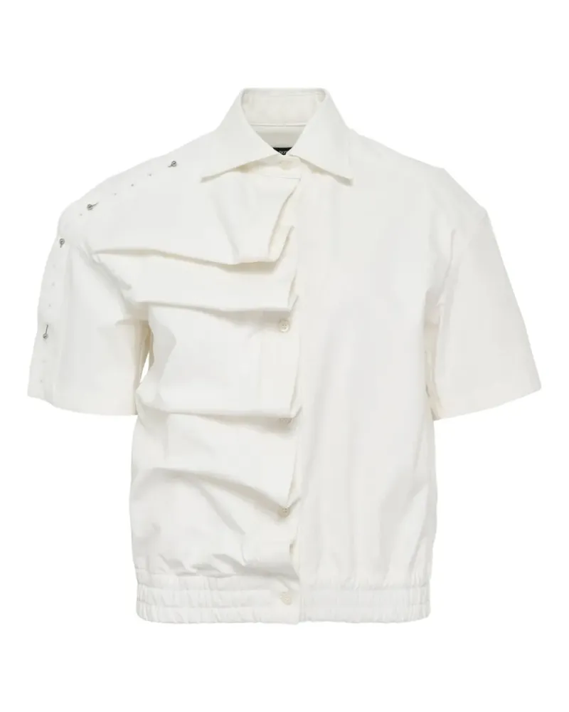 BONBOM Asymmetrisches Hemd - Weiß Weiß